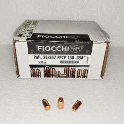 N.500 PALLE RAMATE FIOCCHI CAL 38 / 357 FPCP 158 grs